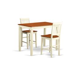 3  Pc  counter  height  pub  set  -  Kitchen  dinette  Table  and  2  Kitchen  bar  stool.