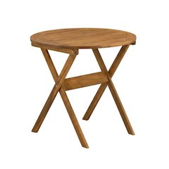 Brown 3-Piece Patio Bistro Set With Oil Finish For Outdoor Dining