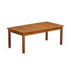 Wooden Patio Set with Oil Finish, Dining Table, 2 Chairs, Bench