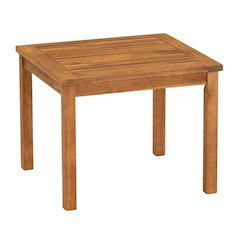 3-Piece Outdoor Coffee Table Set Oil Finish Durable Wood