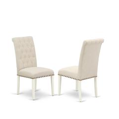 Dining Chair Linen White, BRP2T02
