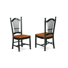 Dining Chair Black & Cherry, DOC-BCH-W