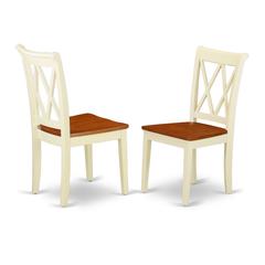 Dining Chair Buttermilk & Cherry, CLC-BMK-W