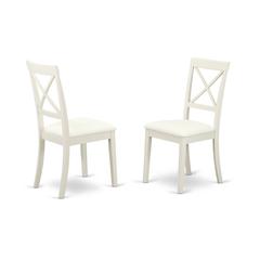 Dining Chair Linen White, BOC-WHI-LC