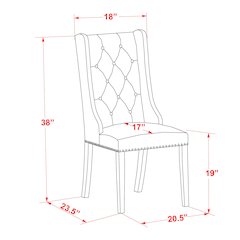 FOP1T01 Dining Padded Chairs - Cream Linen Fabric Kitchen Parson Chairs and Button Tufted Back with Black Rubber Wood Legs - Parson Dining Chairs Set of 2 - Set of 2