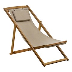 Oil-Finish Modern Patio Chairs Set of 2, Polyester, Fabric, Relax Seating