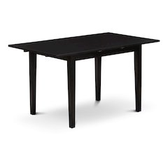 5 Piece Kitchen Set Consists of a Rectangle Dining Table with Butterfly Leaf