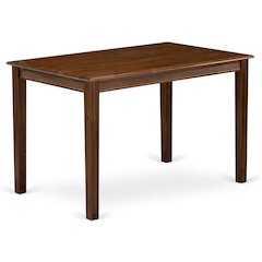 Walnut Rectangular Wood Dining Table, Modern 4-Leg Design, Kitchen Furniture