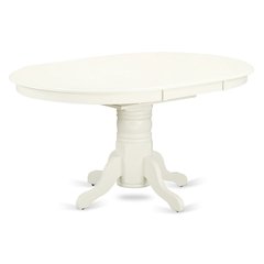 Oval Table with 18" Butterfly leaf - Linen White