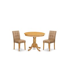 3 Piece Modern Dining Set consists A Dining Room Table