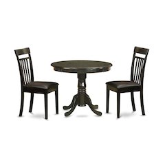 Elegant 3-Piece Dining Table Set – High Top Table and Chairs