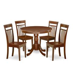 Dining Room Set Mahogany, ANCA5-MAH-W