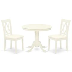 Dining Room Set Linen White, ANCL3-LWH-C
