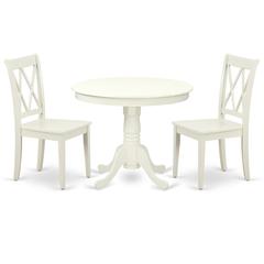 Dining Room Set Linen White, ANCL3-LWH-W