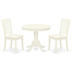 Dining Room Set Linen White, ANDA3-LWH-C