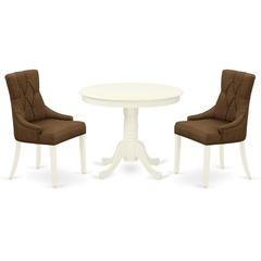 Dining Room Set Linen White, ANFR3-LWH-18