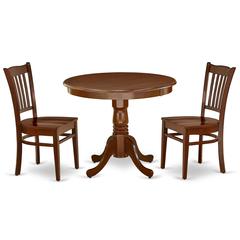 Dining Room Set Mahogany, ANGR3-MAH-W