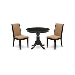 Dining Room Set Wirebrushed Black, ANLA3-ABK-47