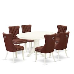 7 Piece Modern Dining Table Set
