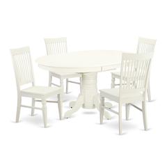 Dining Room Set Linen White, AVWE5-LWH-W