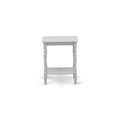 East West Furniture BF-14-ET Modern Nightstand with Open Storage Shelf - Mid Century Side Table for Small Spaces, Stable and Sturdy Constructed - Urban Gray Finish
