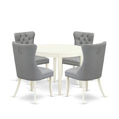 5 Piece Dining Room Furniture Set Contains a Round Dining Table