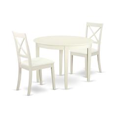 Dining Room Set Linen White, BOST3-LWH-LC