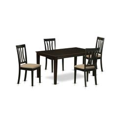 CAAN5-CAP-C 5 PC Dining room set-Table and 4 Dining room Chair