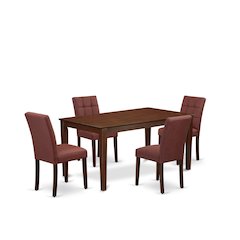 5 Piece Mid Century Dining Set contain A Dining Table