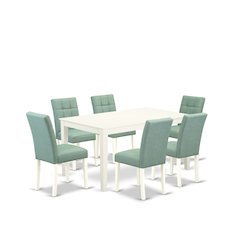 7 Piece Modern Dining Table Set