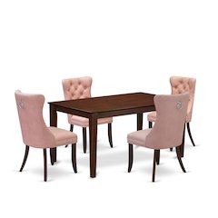 5 Piece Dining Room Furniture Set Consists of a Rectangle Kitchen Table
