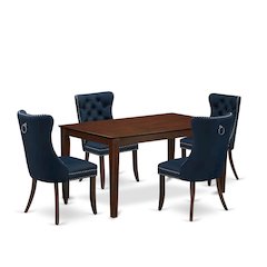 5 Piece Dining Room Table Set Consists of a Rectangle Kitchen Table
