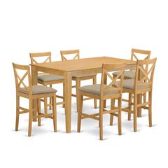 7 Piece Set Consist of a Rectangle Dinner Table