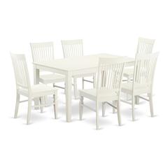 Dining Room Set Linen White, CAWE7-LWH-W