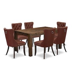7 Piece Modern Dining Table Set