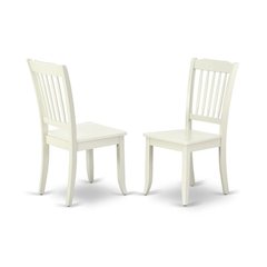 Linen-Upholstered Kitchen Table Chair with Solid Wood Legs for Dining Room, Set of 2