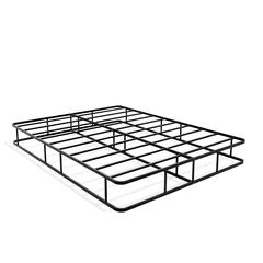 DHQBBLK Dothan Queen Bed Frame with Luxurious Style Headboard and Footboard - High Quality Metal Frame in Powder Coating Black