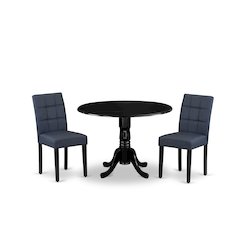 3 Piece Dining Table Set consists A Wood Table