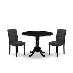 3 Piece Dining Table Set contain A Wood Table