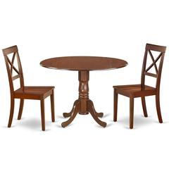 Dining Room Set Mahogany, DLBO3-MAH-W