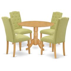 Dining Room Set Oak, DLCE5-OAK-07