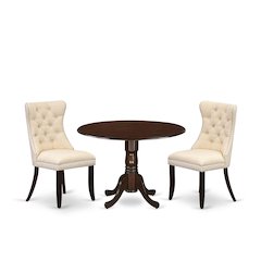 3 Piece Modern Dining Table Set