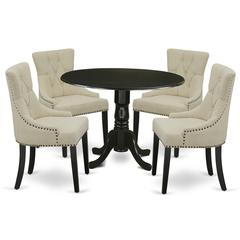 Dining Room Set Black, DLFR5-BLK-02