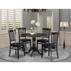 5  Pc  Kitchen  Table  set-Table  and  4  Kitchen  Chairs
