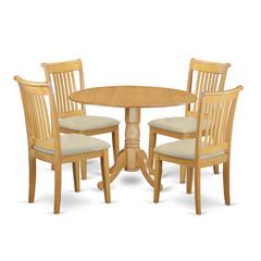 Dining Room Set Oak, DLPO5-OAK-C