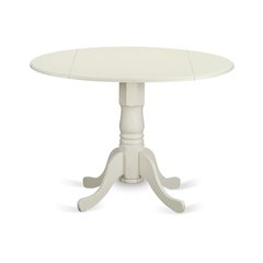 Compact Round Dining Table with Drop Leaves – Ideal for Small Spaces