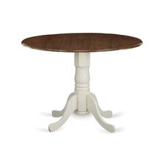 Dining Table Walnut & Linen White, DMT-WLW-TP