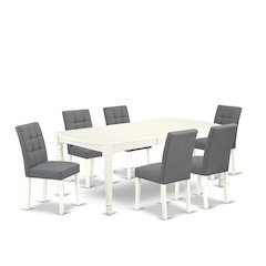 7 Piece Modern Dining Table Set