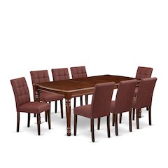 9 Piece Kitchen Table Set consists A Dinning Table