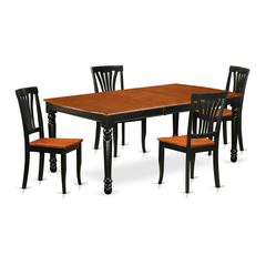 Dining Room Set Black & Cherry, DOAV5-BCH-W